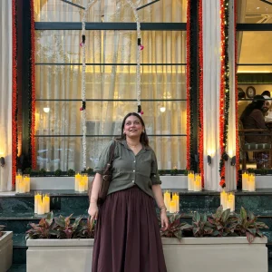 coffee brown cotton poplin skirt clofii
